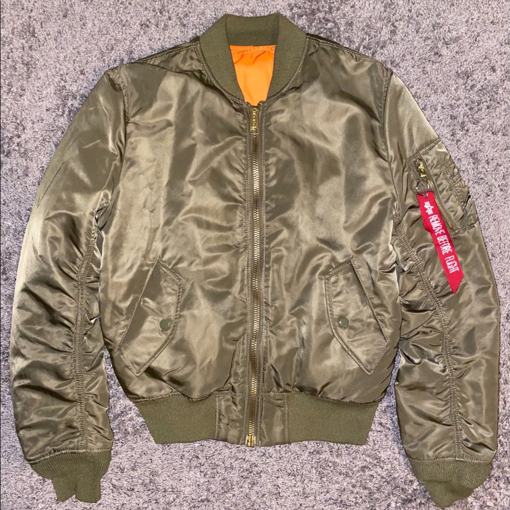 Alpha Industries MA-1 Bomber Jacket Slim Fit Small